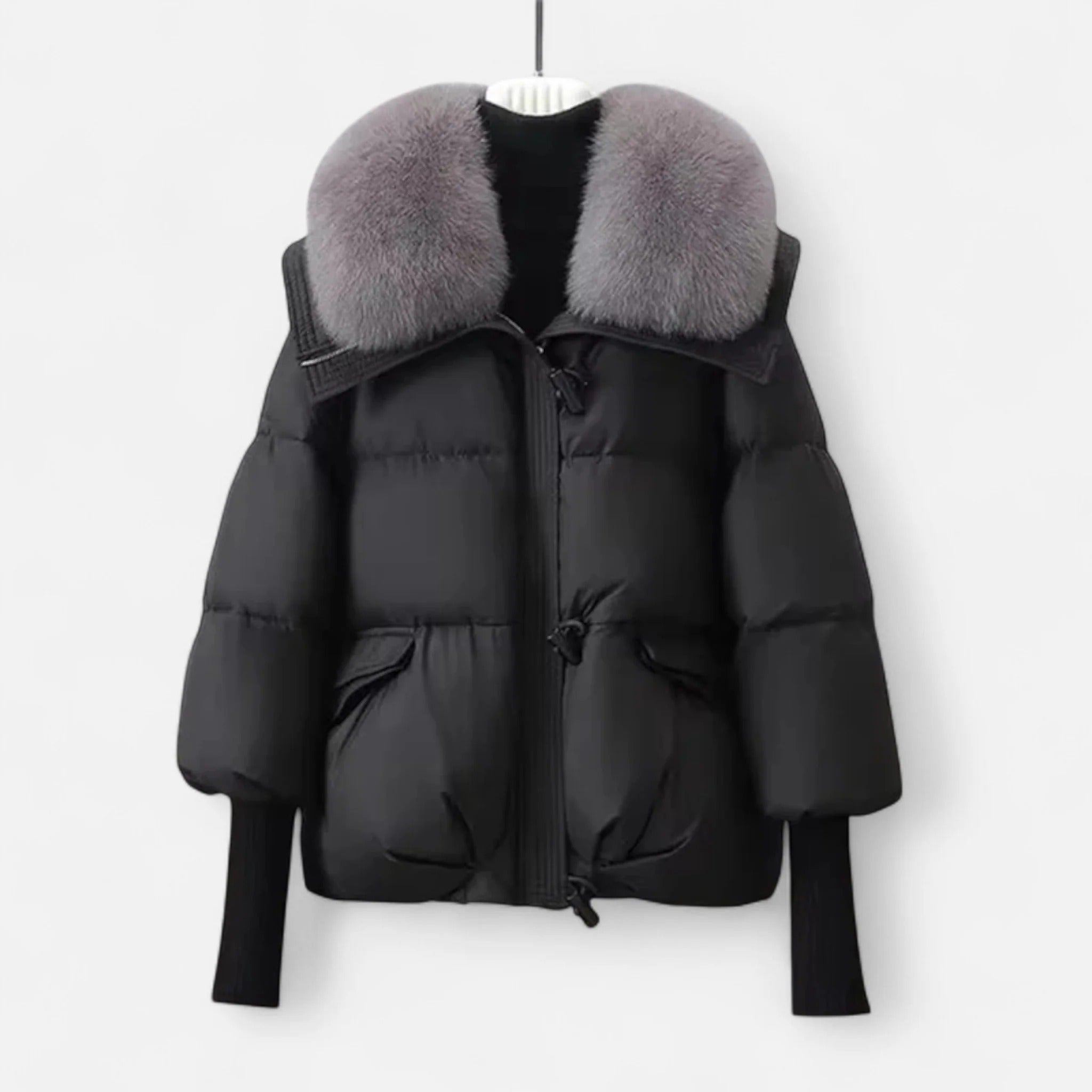 Women’s Luxury Fur-Collar Winter Puffer Coat